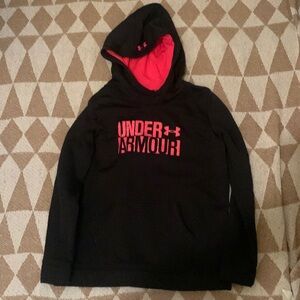 Under Armour, black and pink hoodie